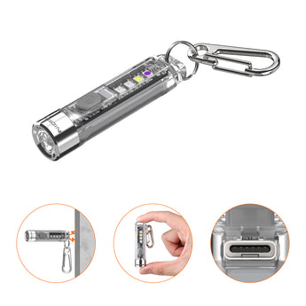 Nicron K11 V3.0 Magnetic RGB&UV Mini EDC Rechargeable Keychain Flashlight