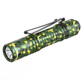 NICRON C3 EDC Flashlight, 1000 Lumen Poket Light Compatible with AA Battery Rechargeable Flashlight, Tail Switch Small Flash Light with Clip for Home Outdoor Camping, Hiking (Camouflage)