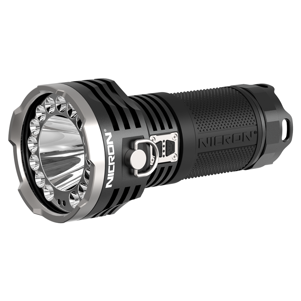 brionac rechargeable led flashlight NICRON B400 high Performance crazy bright flashlight – Nicron Store