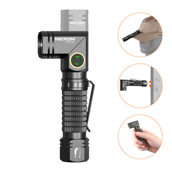 best 90 degree rechargeable flashlight Nitecore MT21C 1000 Lumen Adjustable Right Angle Nitecore Store In addition to the pocket clip The 7 Best Rechargeable Flashlights,