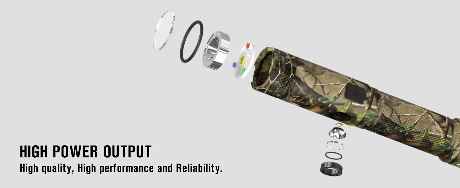 B70max RGB Twist flashlight – Nicron Store